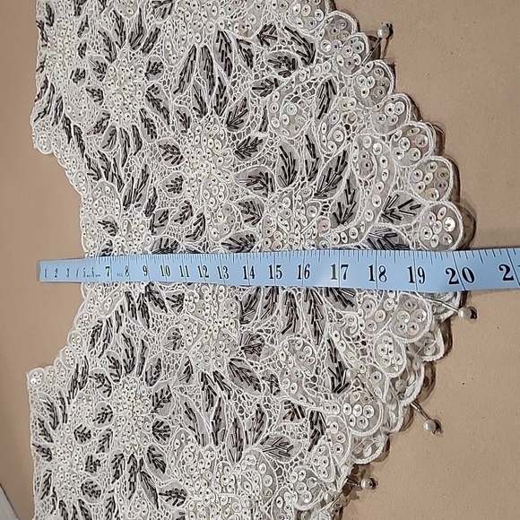 Vintage Beaded and Sequin Shawl / Collar - Picture 10 of 10